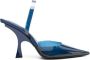 The Attico Ester 95mm slingback pumps Blauw - Thumbnail 1