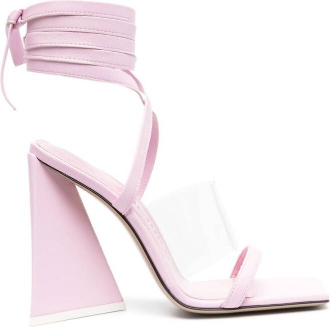 The Attico Isa sandalen met enkelband Roze