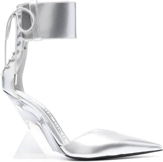 The Attico Morgan pumps Zilver