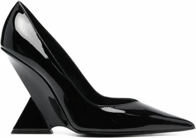 The Attico Pumps met bewerkte hak Zwart