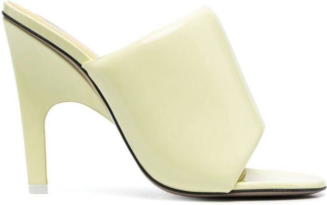 The Attico Rem muiltjes met open neus Geel