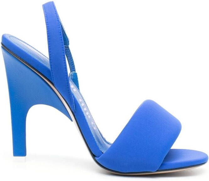 The Attico Rem gewatteerde sandalen Blauw