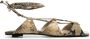 The Attico René leren sandalen Beige - Thumbnail 1