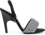 The Attico Sandalen verfraaid met kristallen Zwart - Thumbnail 1