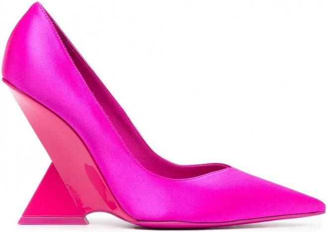 The Attico Pumps met bewerkte hak Roze