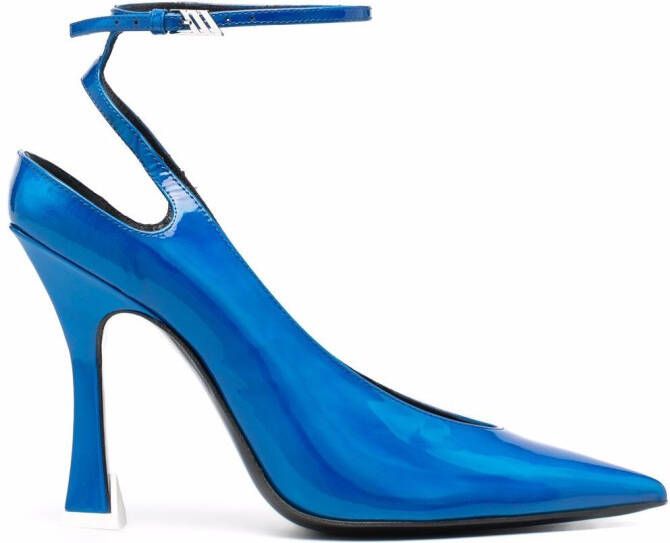 The Attico Slingback pumps met puntige neus Blauw