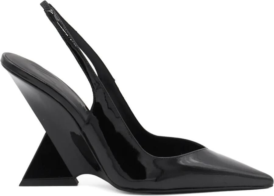 The Attico 105 mm Cheope leren pumps Zwart