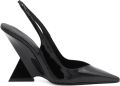 The Attico 105 mm Cheope leren pumps Zwart - Zwart