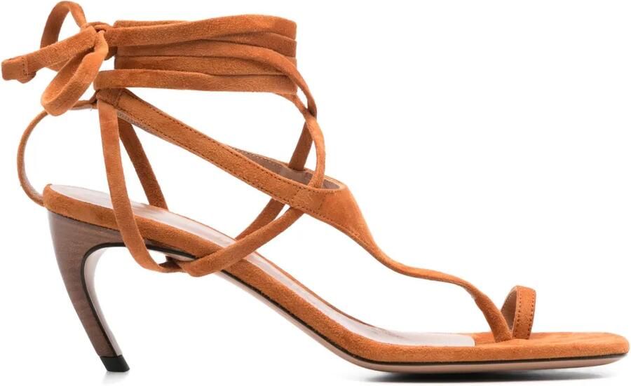 The Attico 65 mm Nova sandalen Bruin - Foto 1