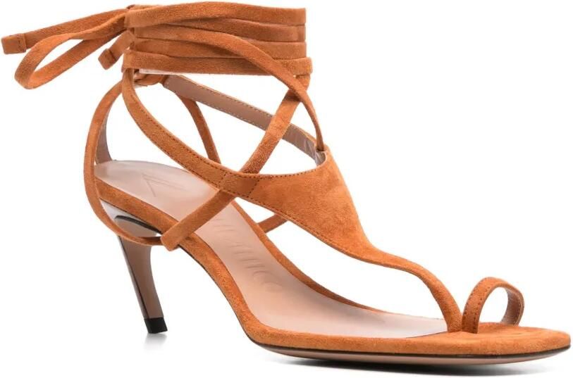 The Attico 65 mm Nova sandalen Bruin - Foto 2