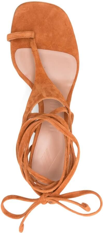The Attico 65 mm Nova sandalen Bruin - Foto 3