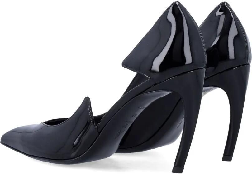 The Attico 95 mm Mia lakleren pumps met puntige neus Zwart