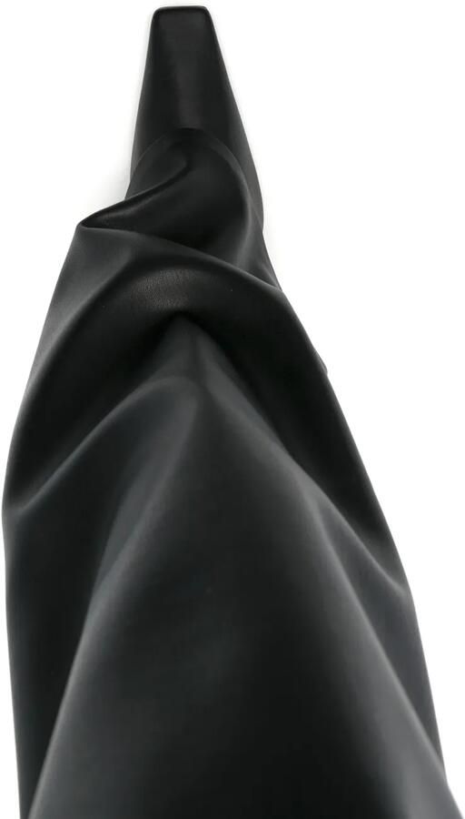The Attico 95 mm "Robin OTK" hoge laarzen Zwart - Foto 2