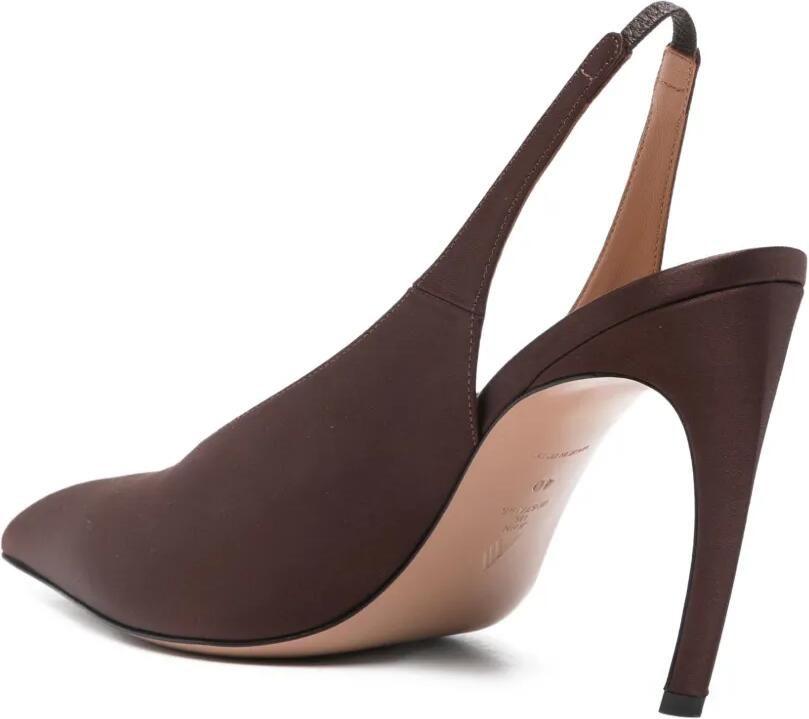 The Attico 95 mm Viper slingback pumps Bruin - Foto 2
