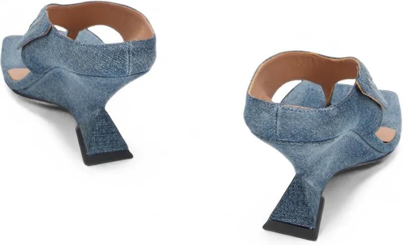 The Attico Cheope denim sandalen Blauw - Foto 3