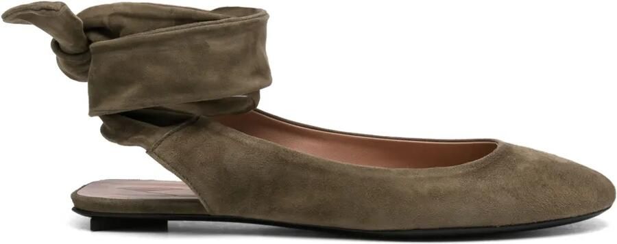 The Attico Cloe pumps met striksluiting Groen