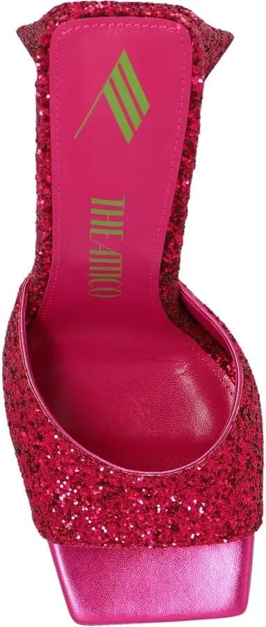 The Attico Devon muiltjes met glitter Roze - Foto 5
