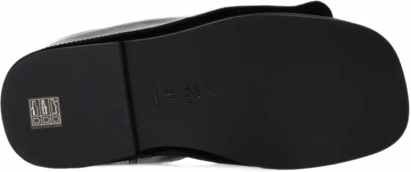 The Attico draped leather mules Zwart - Foto 3