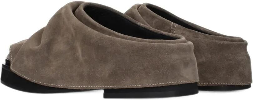 The Attico draped suede mules Bruin