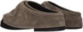 The Attico draped suede mules Bruin - Bruin