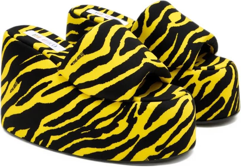 The Attico flatform ''Mochi'' black and yellow sandals Geel - Foto 3