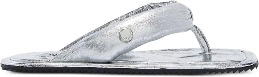 The Attico Indie gewatteerde slippers Zilver - Foto 4
