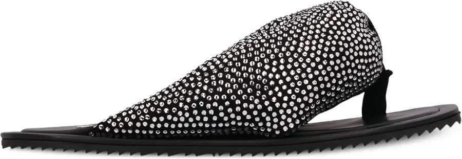 The Attico Indie Max platte sandalen Zwart - Foto 1