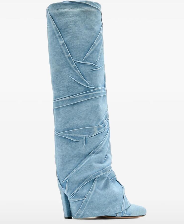 The Attico Leon denim laarzen Blauw - Foto 2