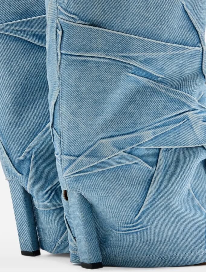 The Attico Leon denim laarzen Blauw - Foto 3