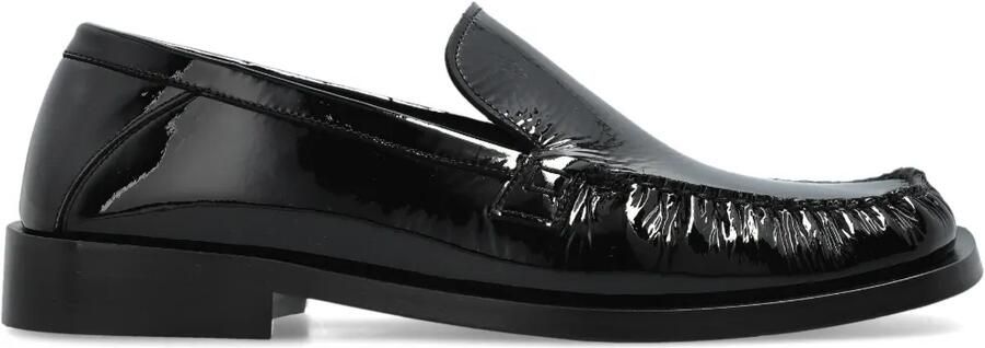 The Attico Leren loafers Zwart