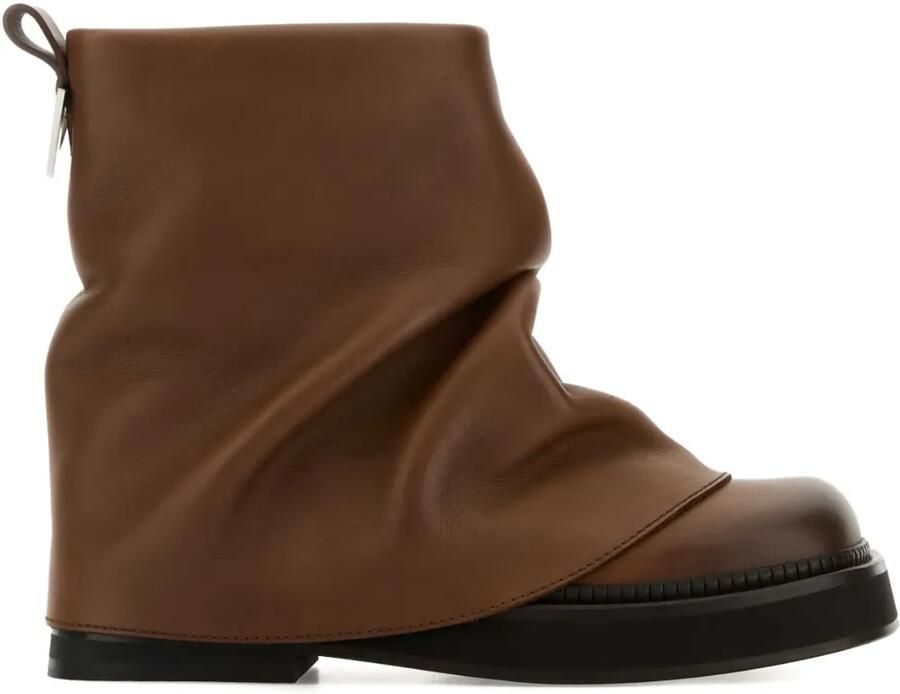 The Attico Mini Robin enkellaarzen Bruin