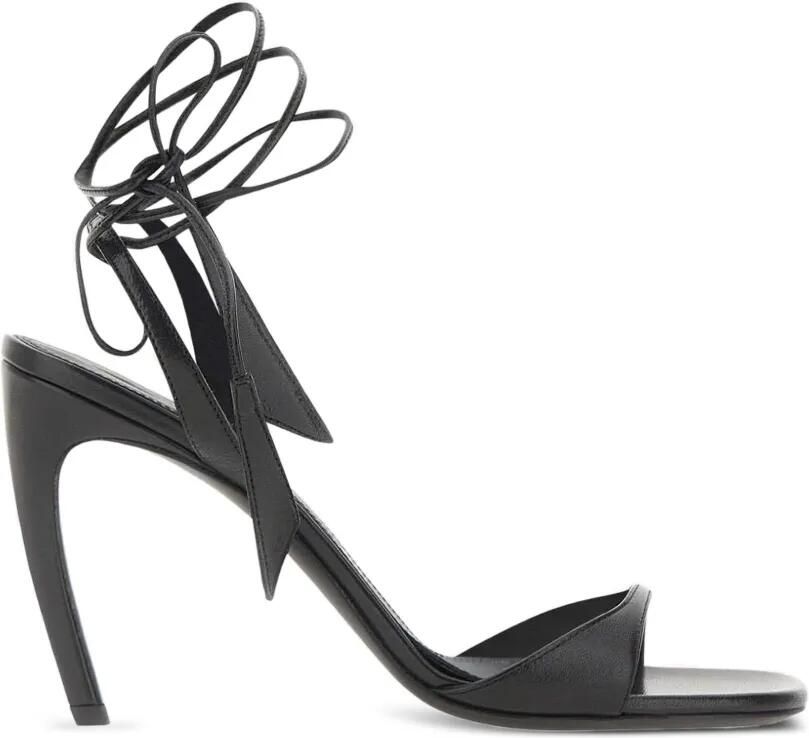 The Attico Ora pumps met gestrikte enkelbandjes Zwart
