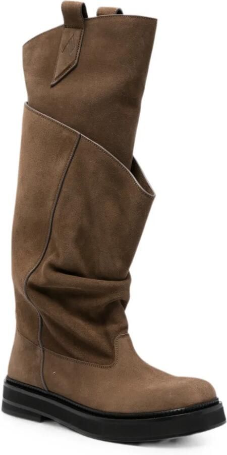 The Attico Robin Passeggiata combat boots Bruin - Foto 4