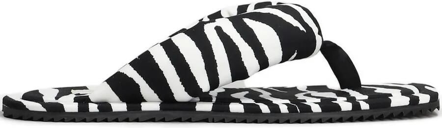 The Attico Teenslippers met zebraprint Wit