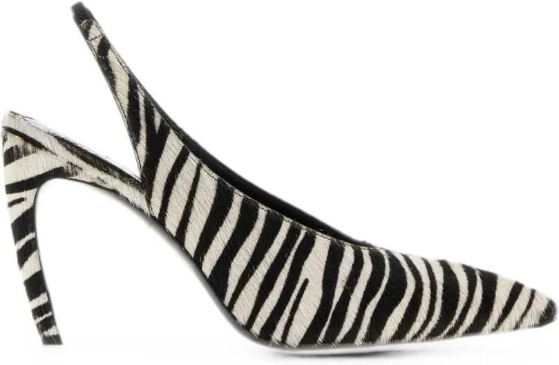 The Attico Viper pumps met dierenprint Wit