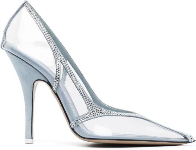 The Attico Venus 105 pumps met kristallen Beige