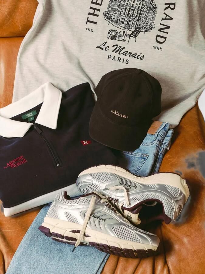 The Mercer Brand The Re-Run Evo sneakers Zilver - Foto 4