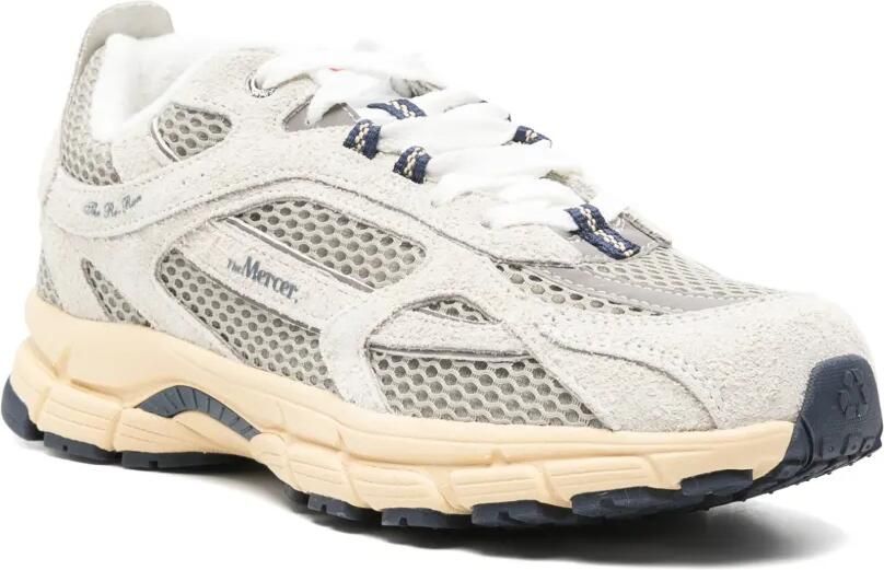 The Mercer Brand The Re-Run sneakers met mesh vlakken Grijs - Foto 2