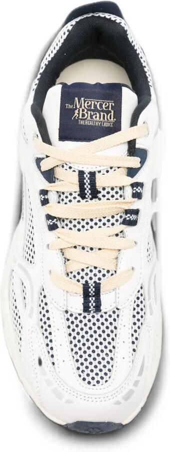The Mercer Brand The Re-Run sneakers met mesh vlakken Wit - Foto 4