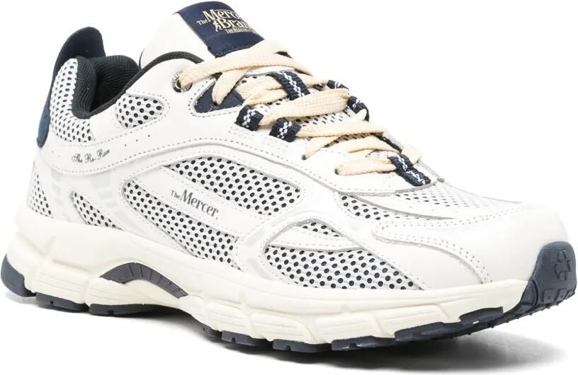 The Mercer Brand The Re-Run sneakers met mesh vlakken Wit - Foto 2