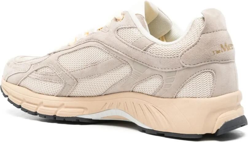 The Mercer Brand The Re-Run sneakers met vlakken en mesh Beige - Foto 3