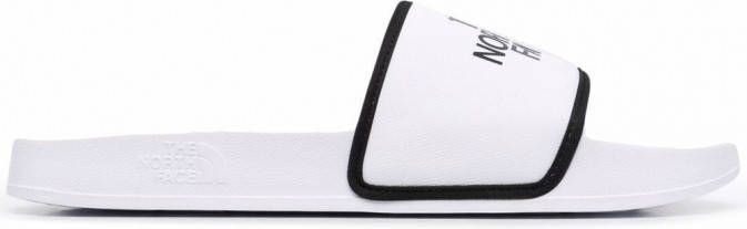 The North Face Base Camp slippers met logoprint Wit