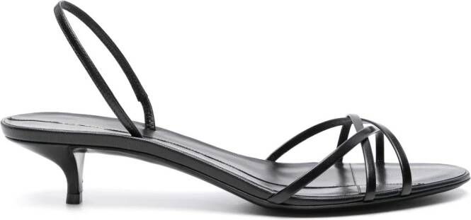 The Row Harlow 35mm slingback sandalen Zwart