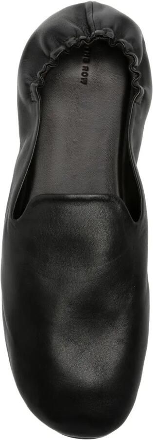 The Row Casa leren slippers met elastische inzetstukken Zwart - Foto 3