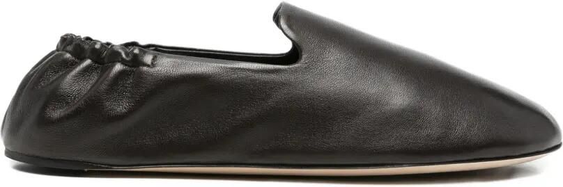 The Row Casa slippers met elastische hak Bruin