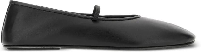 The Row Elastische ballerina's Zwart
