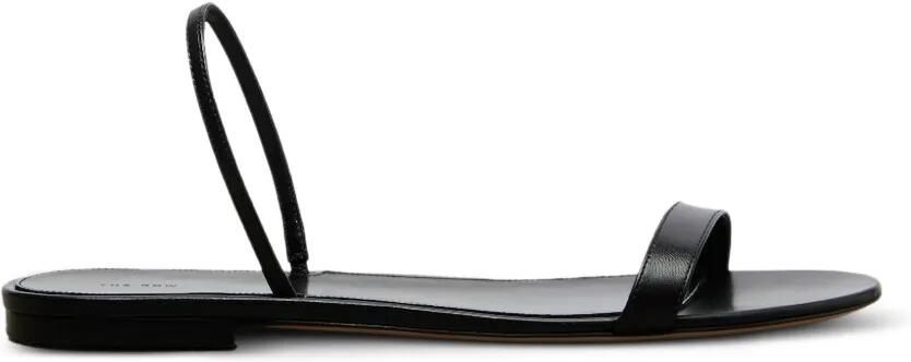 The Row Ella platte sandalen Zwart