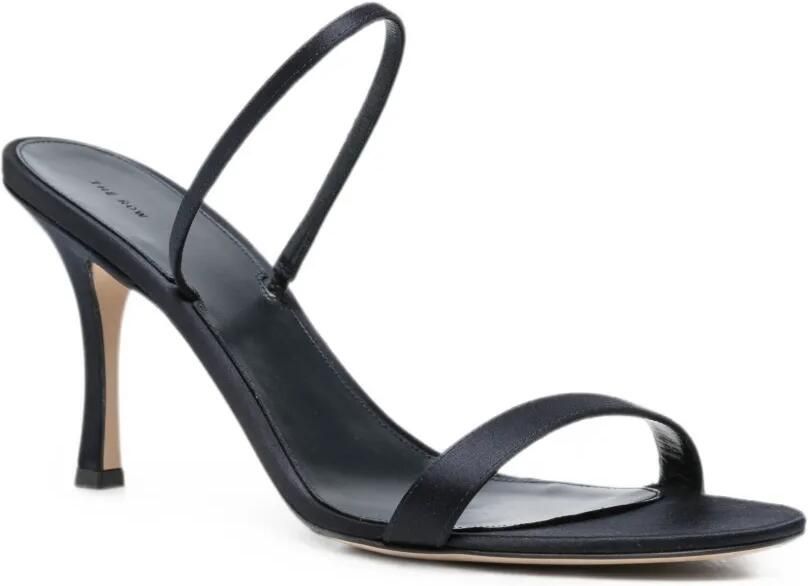 The Row Ella satijnen slingback sandalen Blauw - Foto 2