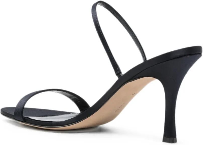 The Row Ella satijnen slingback sandalen Blauw - Foto 3