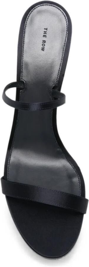 The Row Ella satijnen slingback sandalen Blauw - Foto 4